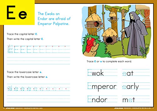 Star Wars Workbook: Kindergarten Writing And Abcs (Star Wars Workbooks),New