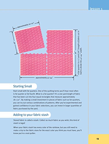 FirstTime Quiltmaking: Learning to Quilt in Six Easy Lessons (Landauer) StepbyStep Beginner's Quilting Guide with EasytoFol,Used