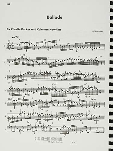 Charlie Parker Omnibook: For Eflat Instruments by Parker, Charlie (2009) Plastic Comb,Used