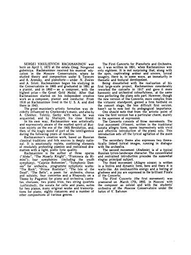 Piano Concerto No. 1 in Fsharp Minor, Op. 1 (Kalmus Edition),Used