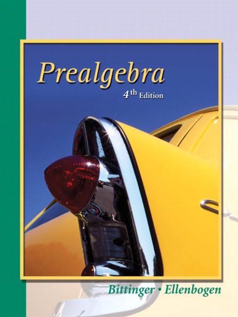 Prealgebra (4Th Edition),New