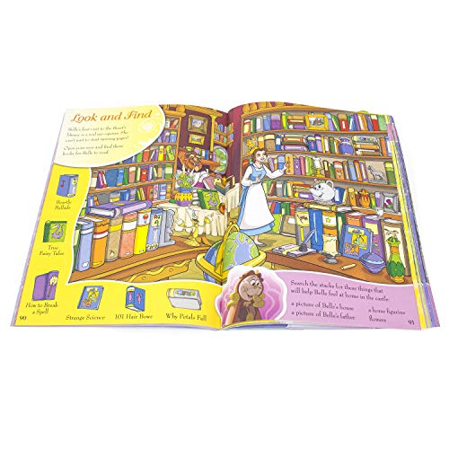 Disney Princess Cinderella, Ariel, Belle, and More!  Lots and Lots of Look And Find Activity Book  PI Kids,Used