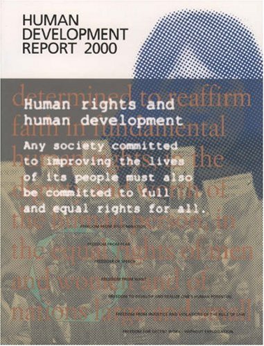 Human Development Report 2000: Human Rights and Human Development,Used