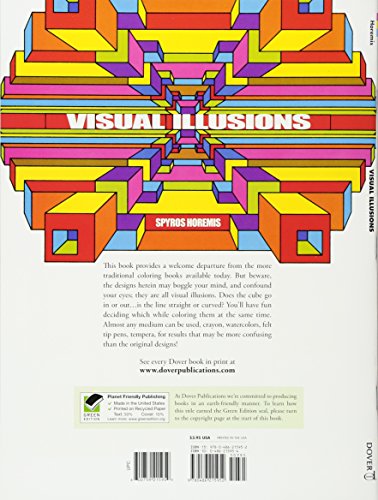 Visual Illusions Coloring Book (Dover Design Coloring Books),Used