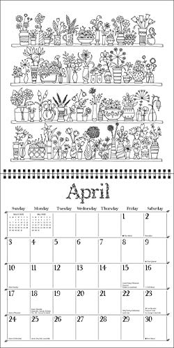Johanna Basford 2022 Coloring Wall Calendar: A Special Collection of Whimsical Illustrations From Her BestSelling Books,New