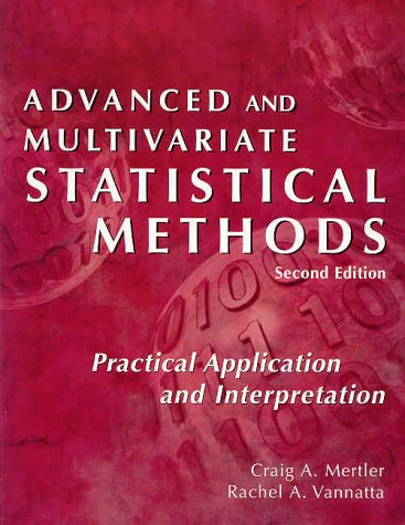 Advanced and Multivariate Statistical Methods,Used