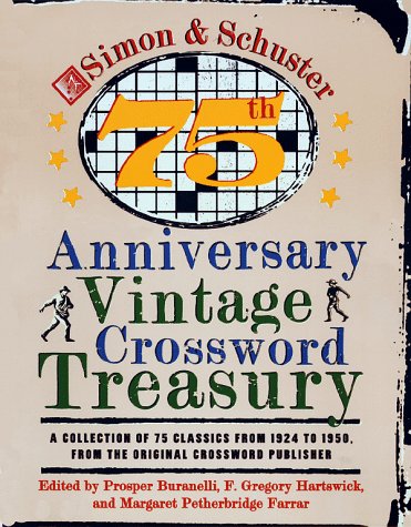 Simon & Schuster 75Th Anniversary Vintage Crossword Treasury,Used