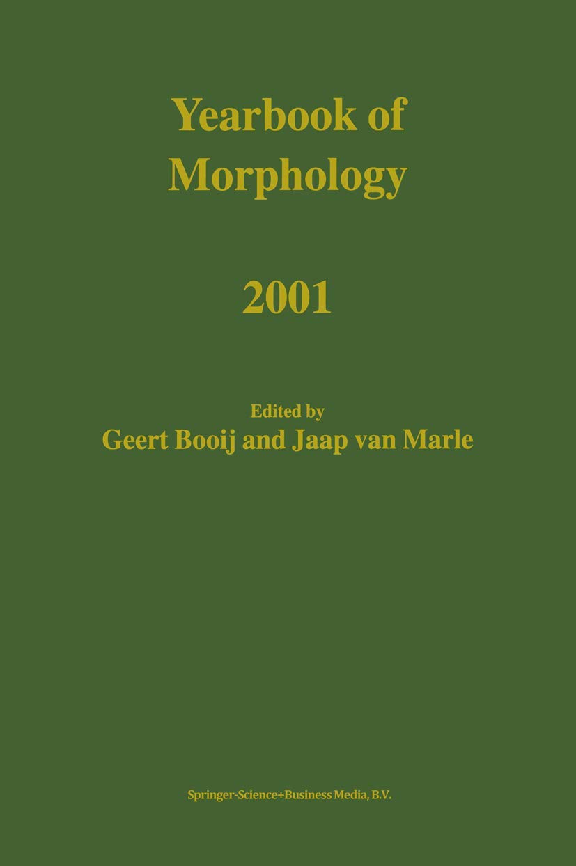 Yearbook of Morphology 2001,Used