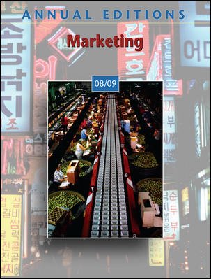 Annual Editions: Marketing 08/09,Used