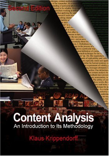 Content Analysis: An Introduction to Its Methodology,New