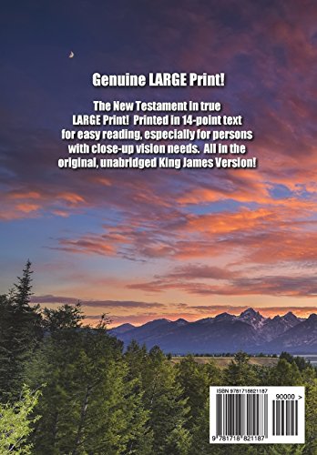Large Print New Testament: 14Point Text,Used
