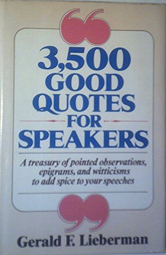 3,500 Good Quotes For Speakers,Used