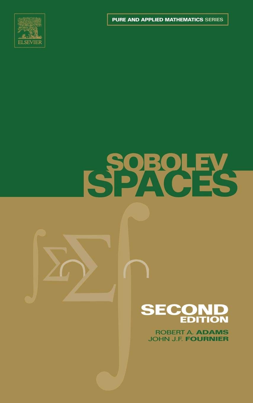Sobolev Spaces (Volume 140) (Pure and Applied Mathematics, Volume 140),Used