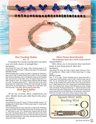 Hip Hemp with Beads: Easy & Awesome Knotted Jewelry with Hemp Cord (Design Originals),Used