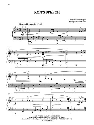 Harry Potter and the Deathly Hallows, Part 1: Easy Piano,Used