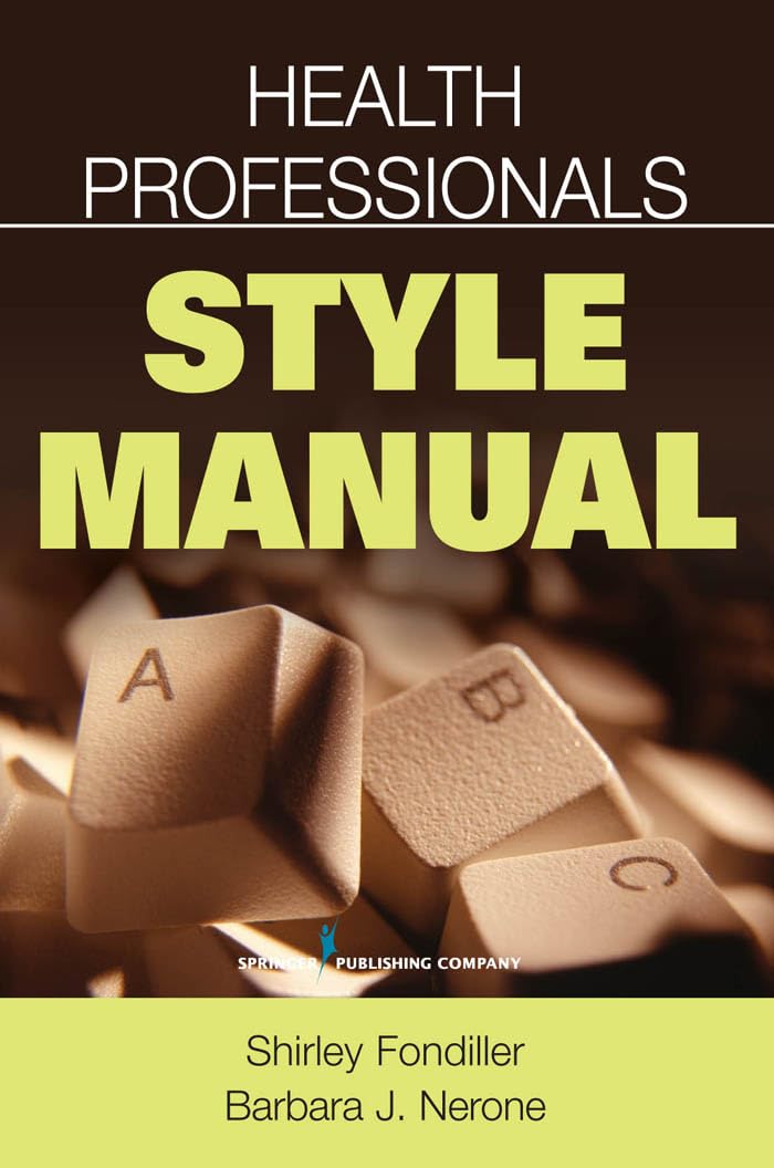 Health Professionals Style Manual,Used