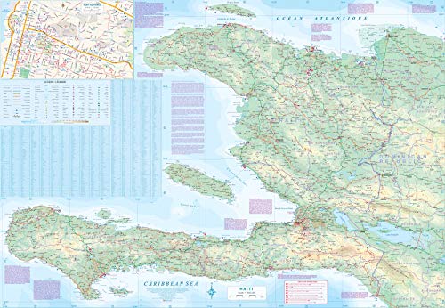 Dominican Republic 1:400,000 & Haiti 1:350,000 Travel Map (International Travel Maps),Used