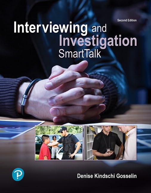 Interviewing and Investigation: SmartTalk (What's New in Criminal Justice),Used