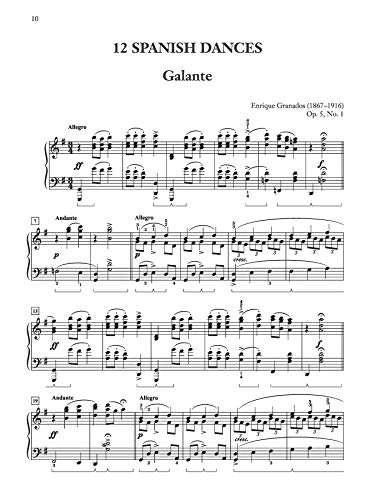 Twelve Spanish Dances, Op. 5 (Alfred Masterwork Edition),Used