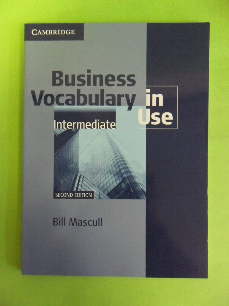 Business Vocabulary in Use Intermediate with Answers,Used