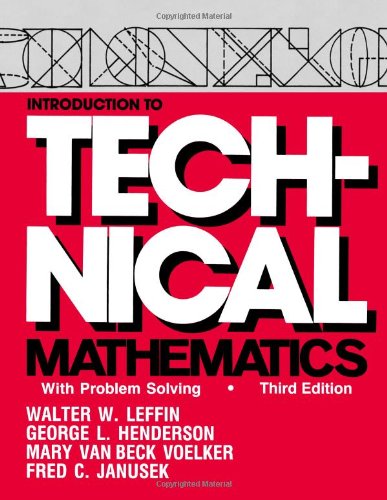 Introduction to Technical Mathematics : With Problem Solving,New