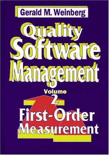 Quality Software Management: Firstorder Measurement,Used