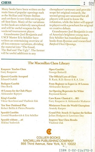Unorthodox Openings (Macmillan Chess Library),Used