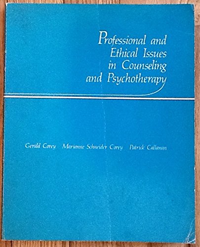 Professional and Ethical Issues in Counseling and Psychotherapy,Used