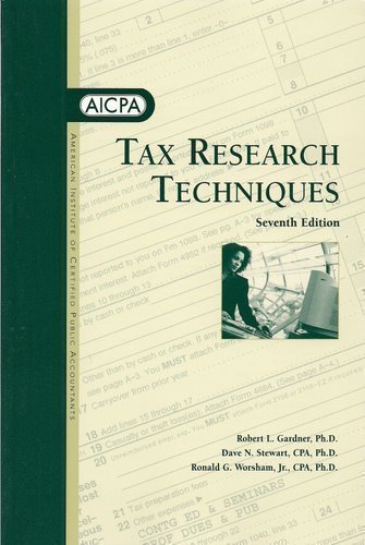 Tax Research Techniques,New