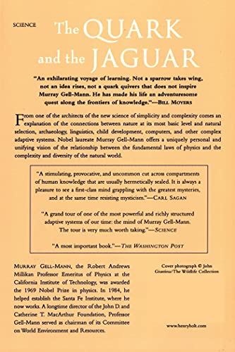 The Quark And The Jaguar: Adventures In The Simple And The Complex,Used