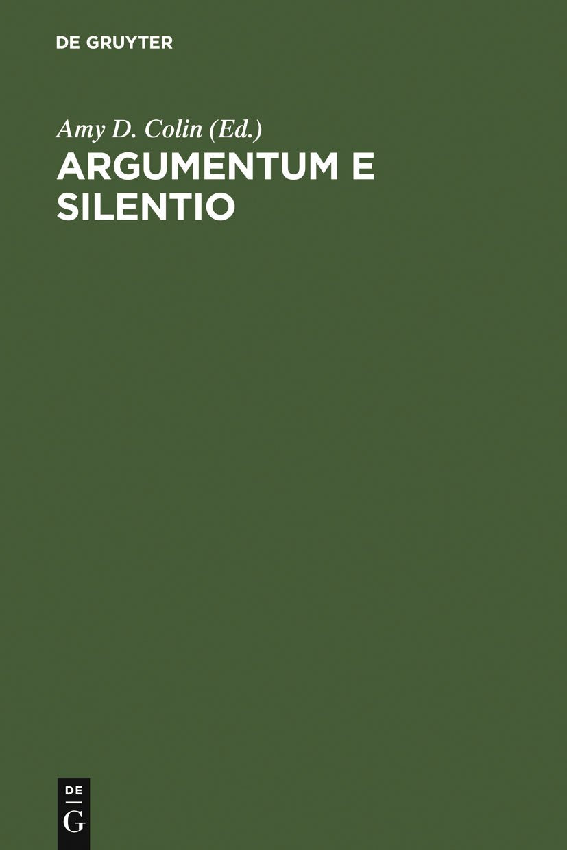 Argumentum E Silentio (German Edition)