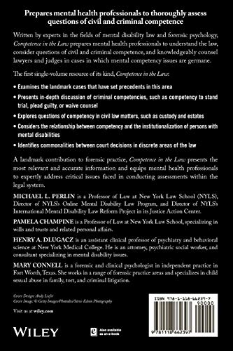 Competence in the Law: From Legal Theory to Clinical Application,Used