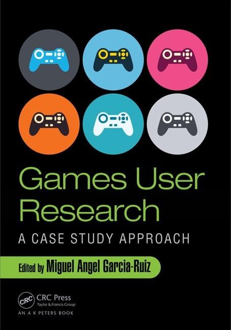 Games User Research: A Case Study Approach,Used