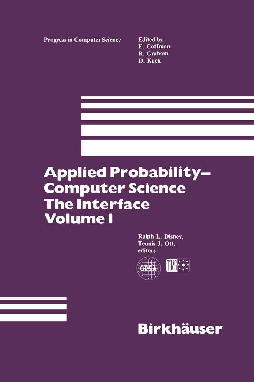 Applied Probabilitycomputer Science: The Interface Volume 1,Used