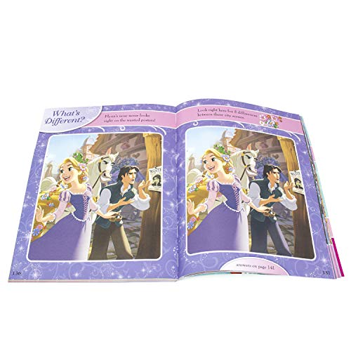 Disney Princess Cinderella, Ariel, Belle, and More!  Lots and Lots of Look And Find Activity Book  PI Kids,Used