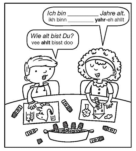 Color & Learn Easy German Phrases for Kids (Dover Little Activity Books: Language),New