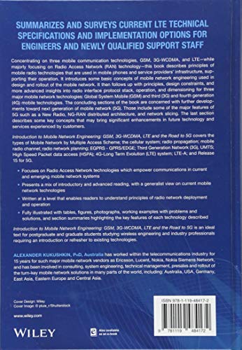 Introduction to Mobile Network Engineering: Gsm, 3gWcdma, Lte and the Road to 5g (*Unallocated*),Used