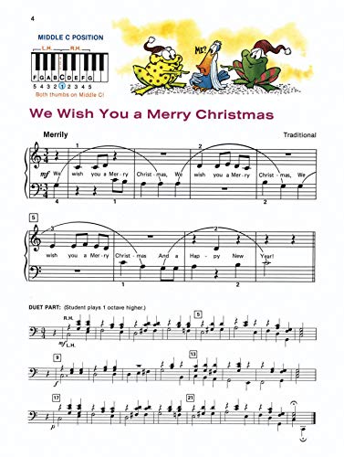 Alfred's Basic Piano Library Merry Christmas!, Bk 1B (Alfred's Basic Piano Library, Bk 1B),Used
