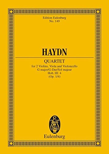String Quartet Op. 1/4 G Maj,New