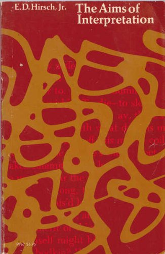 The Aims Of Interpretation,New