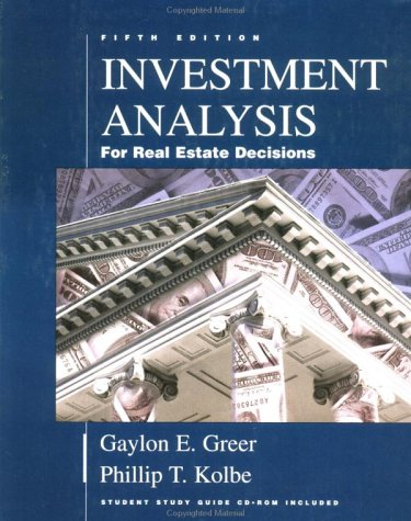 Investment Analysis for Real Estate Decisions,Used
