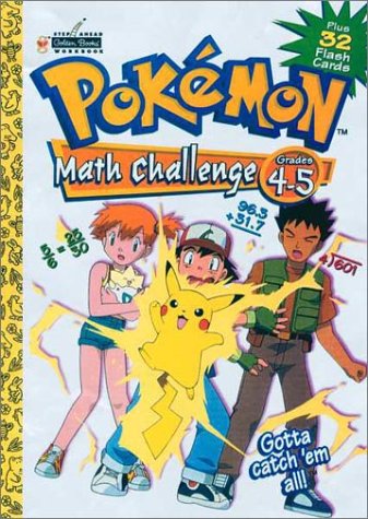 Pokemon Math Challenge Grades 45 Plus 32 Flash Cards,Used