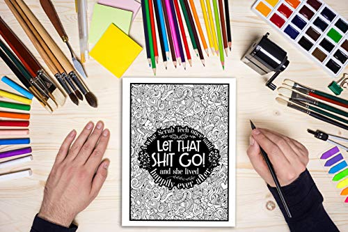 This Scrub Tech Needs a Mother F*cking Beer: A Swear Word Coloring Book for Adults,Used
