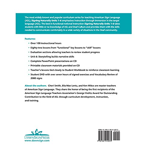 Signing Naturally Unit 16 (Teacher's Curriculum Guide),New