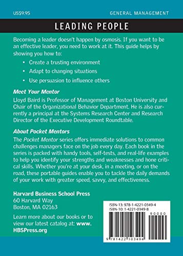 Leading People (Pocket Mentor),Used