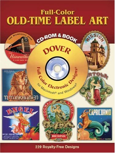 Fullcolor Oldtime Label Art Cdrom And Book,Used