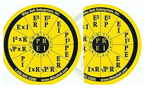 2020 Mike Holt's NEC Tabs (Color Coded) with 2 Ohm's Law Stickers and Electrical Equations Poster 2020 Edition,New