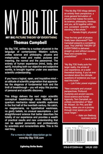 My Big Toe: A Trilogy Unifying Philosophy, Physics, And Metaphysics: Awakening, Discovery, Inner Workings,Used