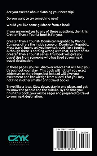 GREATER THAN A TOURIST DOMINICAN REPUBLIC: 50 Travel Tips from a Local (Greater Than a Tourist Caribbean),Used