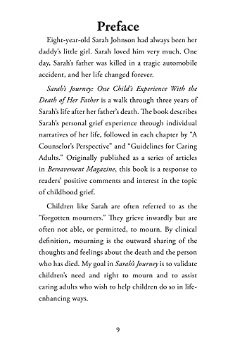 Sarah's Journey: One Child's Experience with the Death of Her Father,New